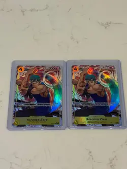 (2x) One Piece Card Game Roronoa Zoro SR Alt Art OP15-113 - Image 1
