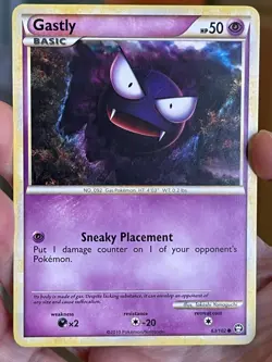 POKEMON GASTLY 063/102 COMMON TRIUMPHANT VLP CARD - Image 1