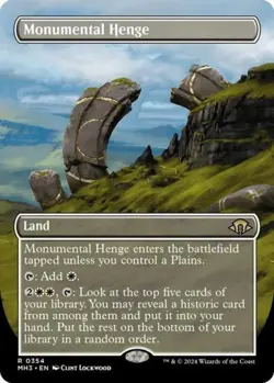 Monumental Henge (Borderless) - Near Mint MTG Modern Horizons 3 - Image 1