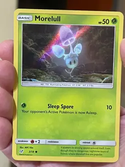 POKEMON MORELULL 3/18 COMMON HOLOFOIL DETECTIVE PIKACHU NM CARD - Image 1