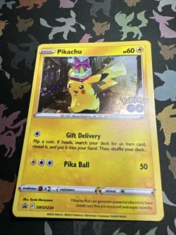 Pikachu SWSH234 SWSH: Sword & Shield Promo Cards Holo (Cosmos) Swirl - Image 1