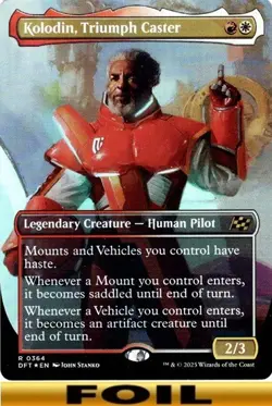 1x - Kolodin, Triumph Caster - FOIL BORDERLESS #364 - Aetherdrift - NM MTG - Image 1
