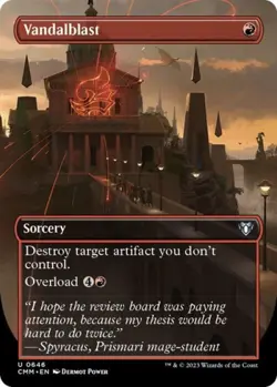 Vandalblast (Borderless) -Foil Near Mint MTG Commander Masters - Image 1