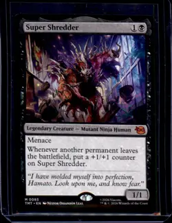 Super Shredder 0083 Mythic Teenage Mutant Ninja Turtles Magic: The Gathering NM - Image 1