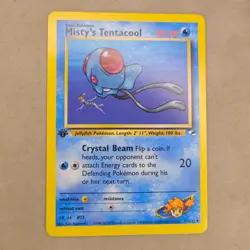 NM Near Mint Misty's Tentacool 057/132 Gym Heroes 1st Edition First WOTC Pokemon - Image 1