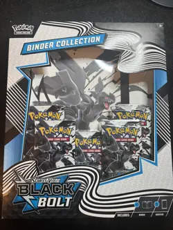 Pokemon TCG Scarlet Violet Black Bolt White Flare Binder Collection - Image 1