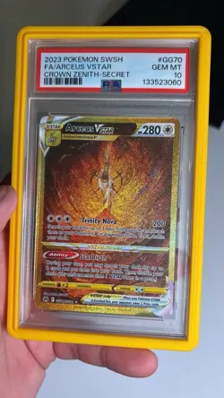 Pokemon TCG Crown Zenith Galarian Gallery Arceus VSTAR Secret GG70 PSA 10 - Image 1