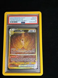 Pokemon TCG Crown Zenith Galarian Gallery Arceus VSTAR Secret GG70 PSA 10 - Image 2