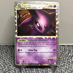 Pokemon Espeon Prime 81/90 Undaunted Ultra Rare Holo Stage 1 100 HP 2010 - Image 1
