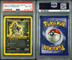 2002 Pokemon Neo Destiny #113 Shining Tyranitar Unlimited PSA 8 NM-MT - Image 3