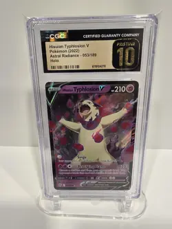 CGC Pristine 10 Pokemon 2022 Hisuian Typhlosion V Astral Radiance #53 - Image 1