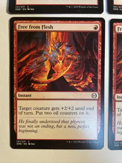 4x Mtg Phyrexia All Will Be One Free From Flesh NM/M Magic The Gathering - Image 2