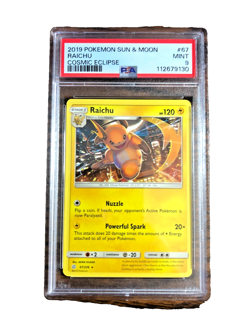 Raichu Regular Rare #67 - PSA MINT 9 - 2019 SM Cosmic Eclipse - Pokemon TCG - Image 4