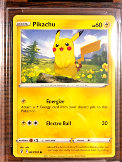 Pikachu Regular Common #049|BGS NM-MT 8|2021 SWSH Evolving Skies|Pokemon TCG - Image 2