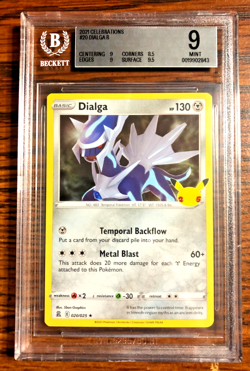 Dialga Holo Rare #020|BGS MINT 9|2021 SWSH Celebrations|Pokemon TCG|Stamped|25th - Image 4