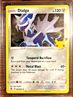 Dialga Holo Rare #020|BGS MINT 9|2021 SWSH Celebrations|Pokemon TCG|Stamped|25th - Image 5