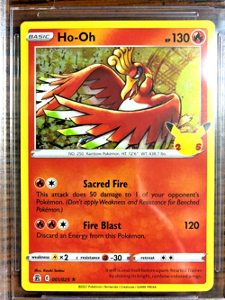 Ho-Oh Holo Rare #001|BGS MINT 9|2021 SWSH Celebrations|Pokemon TCG|Stamped|25th - Image 2