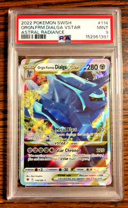 Origin Forme Dialga VSTAR Ultra Rare #114|PSA MINT 9|Astral Radiance|Pokemon TCG - Image 4