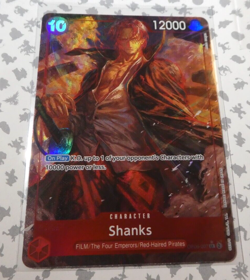 One Piece Card Game English Carte Holo Shanks OP06-007 SR ALT Mint - Image 1