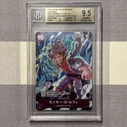 BGS 9.5 JPN One Piece Bandai Card Games Fest 23-24 Monkey.D.Luffy P041 Gem Mint - Image 1
