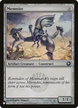 Mint/Near-Mint, English - 1 x MTG Memnite - Scars of Mirrodin Mystery Booster/Th - Image 1