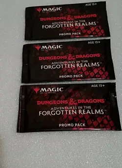MTG Adventures in the Forgotten Realms AFR Promo Booster Packs Lot Of 3 - Image 1