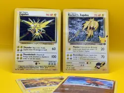⚡Zapdos 020/130 Base Set 2 Holo M, Team Rocket Zapdos Other Cards - Image 1