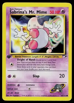 Pokemon Card - Sabrina's Mr. Mime Gym Heroes 94/132 1st Edition Common - Image 1