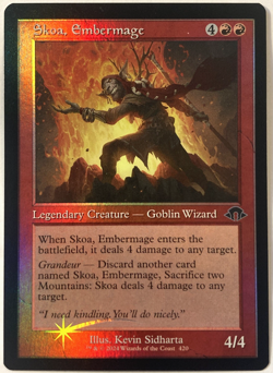 MTG Skoa, Embermage (Retro Frame Foil) Modern Horizons 3 420 NM - Image 1