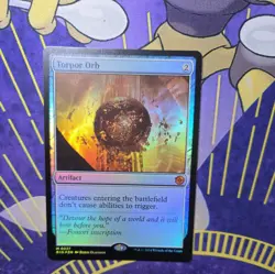 Torpor Orb - Outlaws of Thunder Junction (The Big Score) - Foil - Near Mint Mtg - Image 1