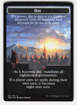 DAY // NIGHT DOUBLE-SIDED TOKEN - Magic: The Gathering - GRENIER LP - Image 1