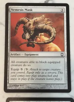 4 x Nemesis Mask MTG Darksteel Regular NM Magic The Gathering Set Of Four - Image 3