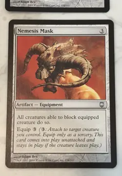 4 x Nemesis Mask MTG Darksteel Regular NM Magic The Gathering Set Of Four - Image 4