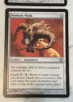 4 x Nemesis Mask MTG Darksteel Regular NM Magic The Gathering Set Of Four - Image 5