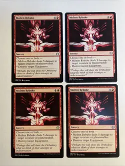 4x Mtg Phyrexia All Will Be One Molten Rebuke NM/M Magic The Gathering - Image 1