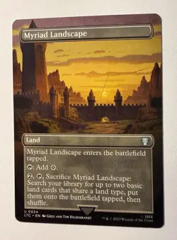 Myriad Landscape (Borderless) #534 (NM) Lord of the Rings LTC Magic MTG - Image 1