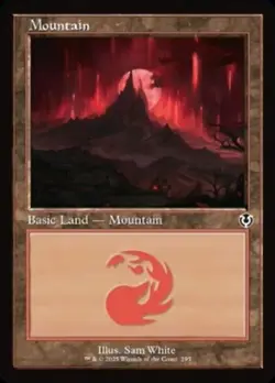 x1 Mountain (295) - Retro Frame NM, MTG Innistrad Remastered - Image 1