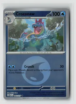 Croconaw #042/217 Me Ascended Heroes Uncommon Energy Reverse Holo Pokemon TCG NM - Image 1