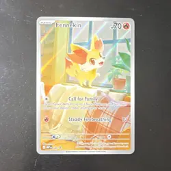 Pokemon TCG Fennekin Black Star Promo MEP 080 Choas Rising - Image 1