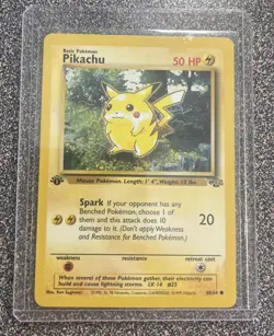 Pokemon - 1st Edition - PIKACHU with Red Cheeks - Mint Condition - Jungle - Image 1