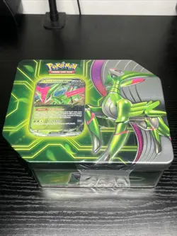 Pokemon TCG Paradox Clash Iron Leaves EX Sealed Tin - Image 1