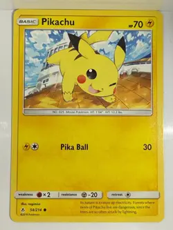 Pikachu 54/214 Common Unbroken Bonds Pokemon NM - Image 1