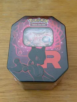 Pokemon TCG S&V Destined Rivals Team Rocket's Mewtwo EX Tin - NEW / SEALED - Image 1