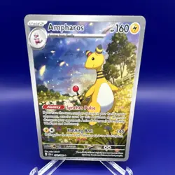Ampharos 090/086 CR1 Rare Holo English Stage 2 160 HP Pokemon TCG - Image 1