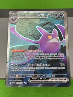 Pokemon TCG Team Rockets Crobat EX Destined Rivals 217/182 Ultra Rare - Image 2