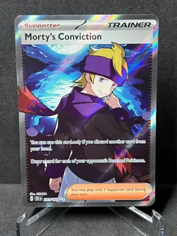 Pokemon Morty's Conviction 201/162 Temporal Forces Near Mint - Image 1