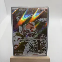 Pokemon TCG Swinub Holo Illustration Rare SV09: Journey Together 165/159 NM - Image 1