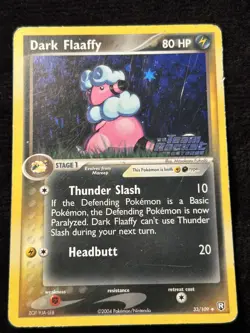 Pokemon Dark Flaaffy 33/109 Reverse Holo Stamped Team Rocket Returns 2004 - Image 1