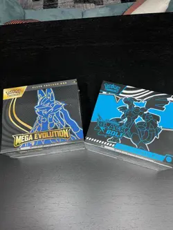 Pokemon TCG ETB Elite Trainer Boxes Mega Evolution Lucario Black Bolt New Sealed - Image 1