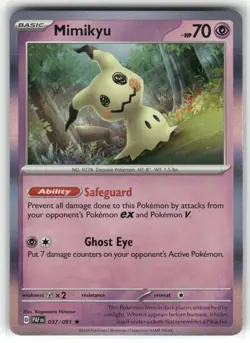 Mimikyu 037/091 Holo Paldean Fates Pokemon TCG - Image 1